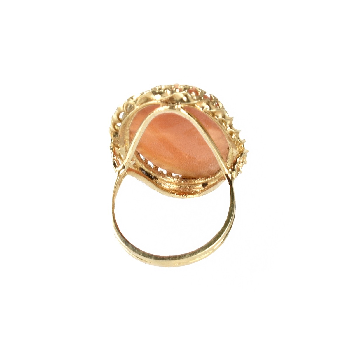 Cameo and 14K Ring