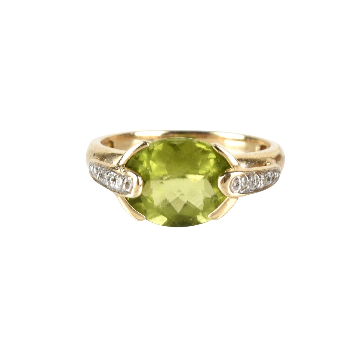 Peridot and 14K Ring