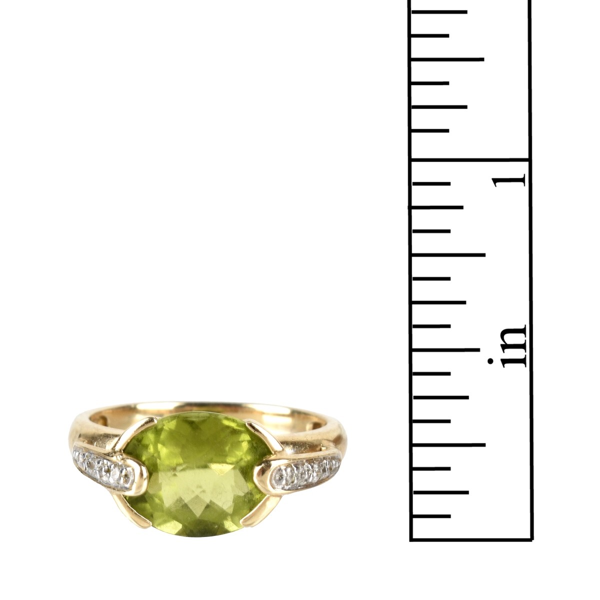 Peridot and 14K Ring