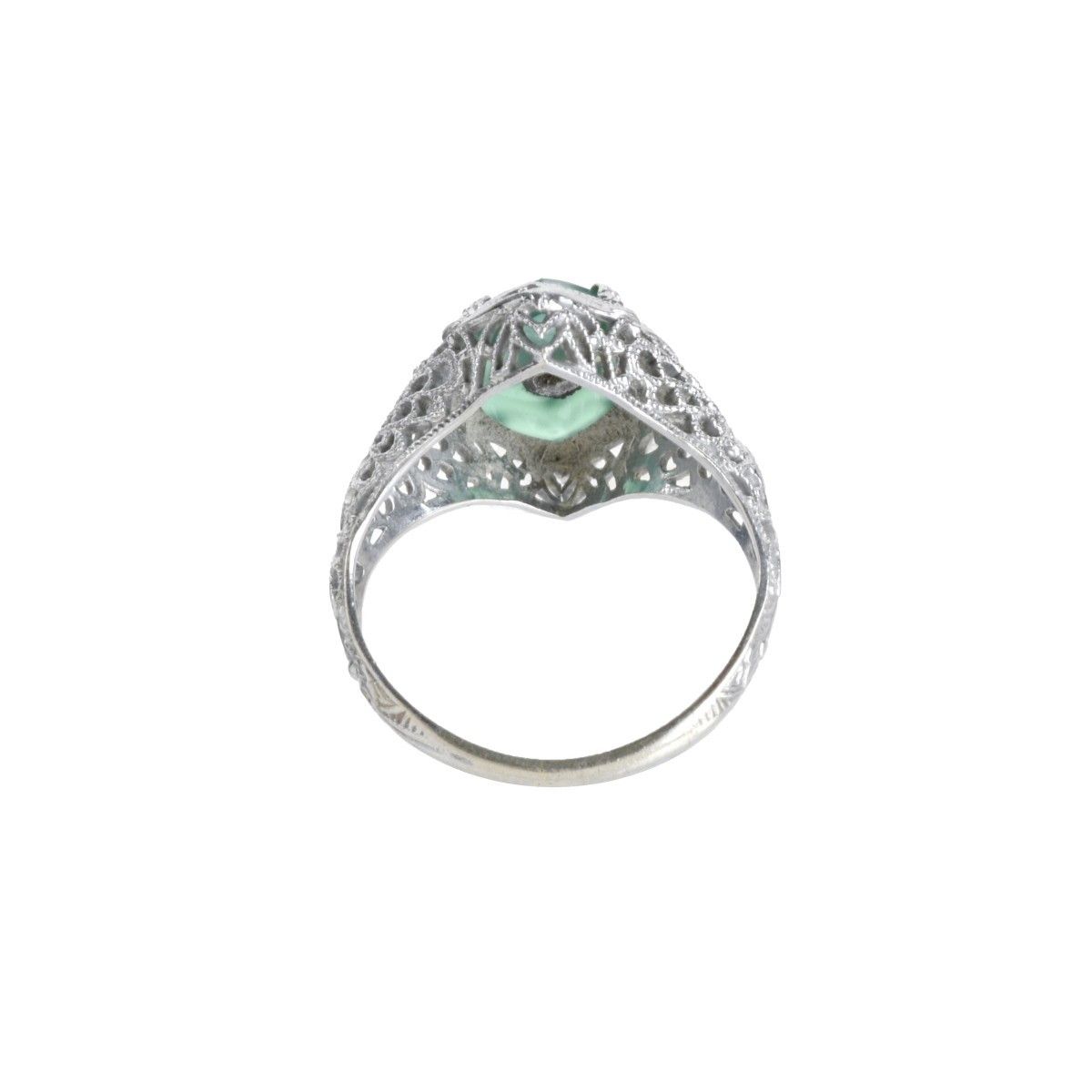 Chrysoprase and 10K Ring