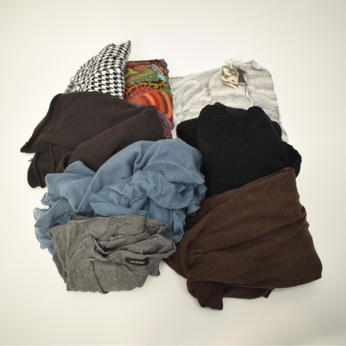 Grouping of Sweaters & Shawl/Toppers