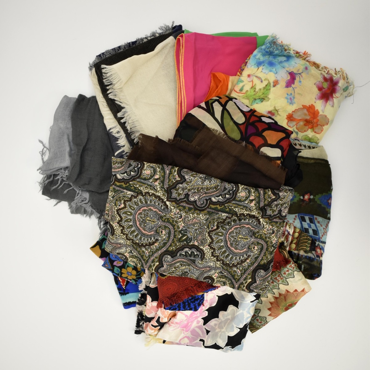 Twelve Designer Assorted Scarves