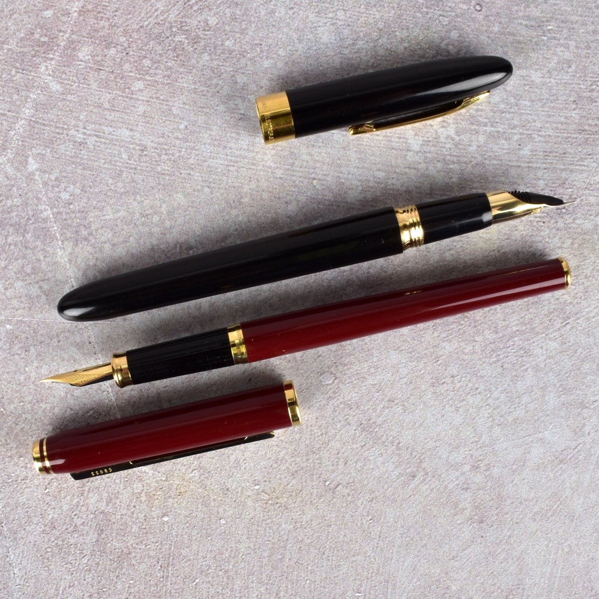 Two Fountain Pens Sheaffer and Cross.