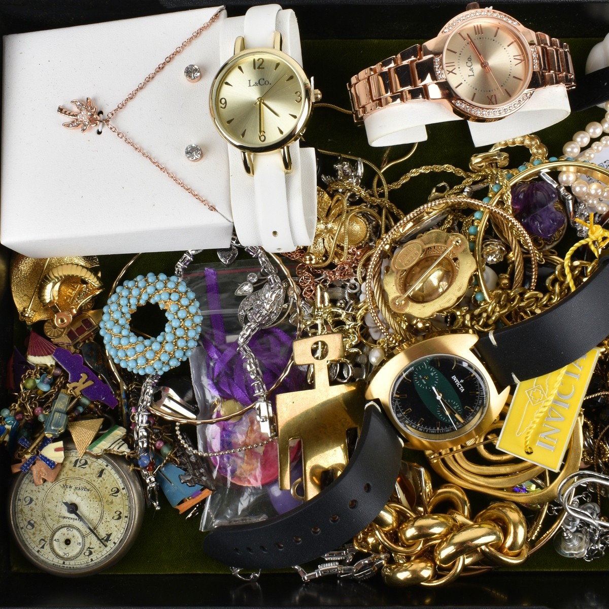 Box Lot of Fashion Jewelry