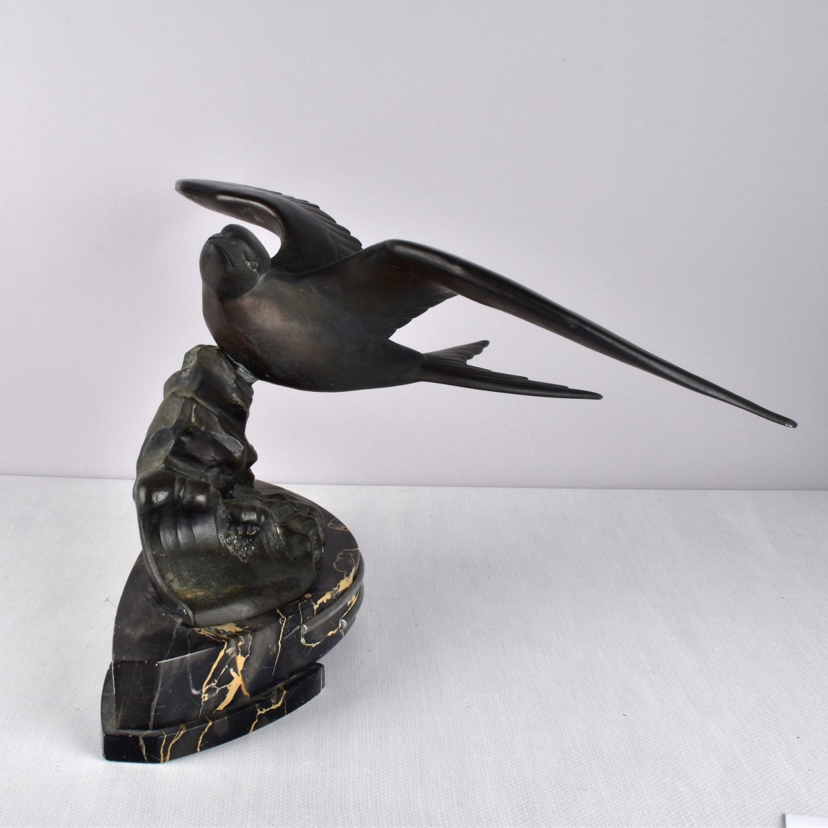 Bronze Seagull Sculpture