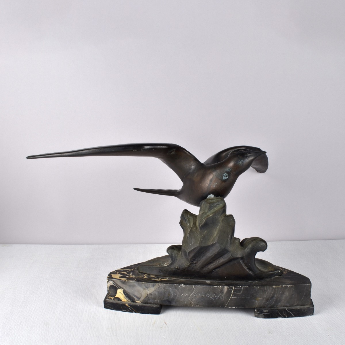 Bronze Seagull Sculpture