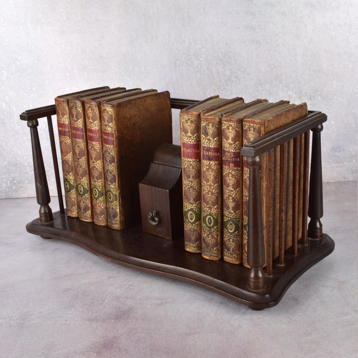 8 Vol. Clarissa 1776-1785 in Book Stand