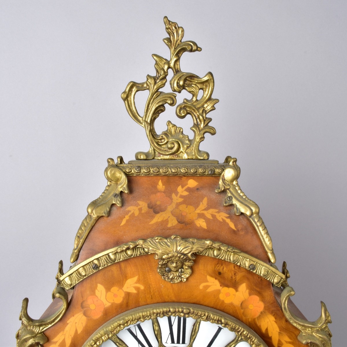 Italian Marquetry Mantle Clock