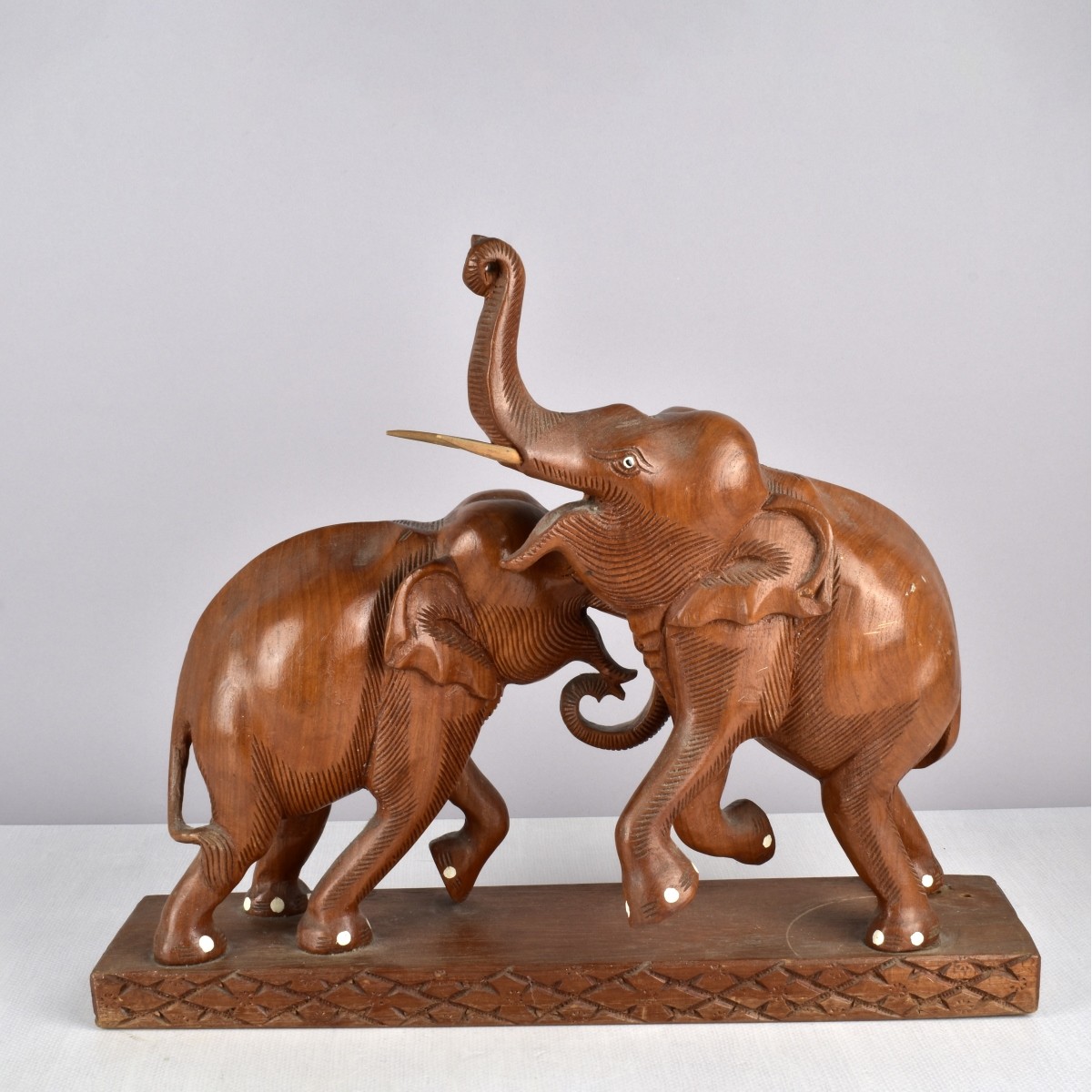 Carved Figurine of Elephants