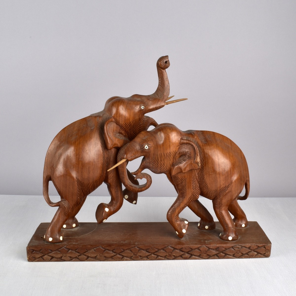 Carved Figurine of Elephants