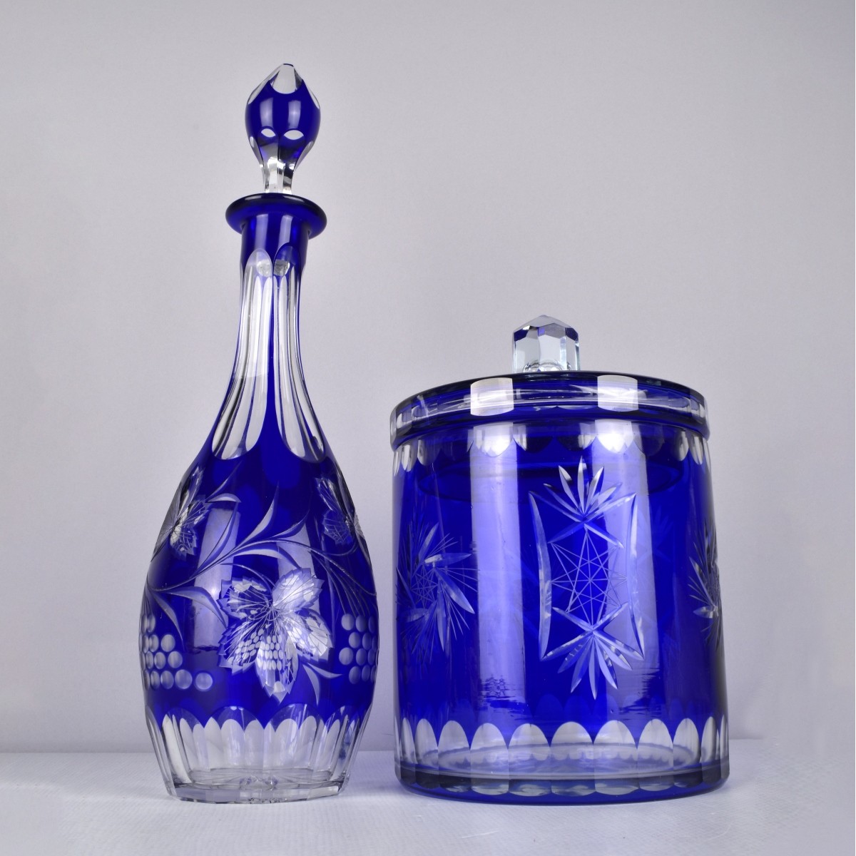 Cobalt / Clear Glasswares