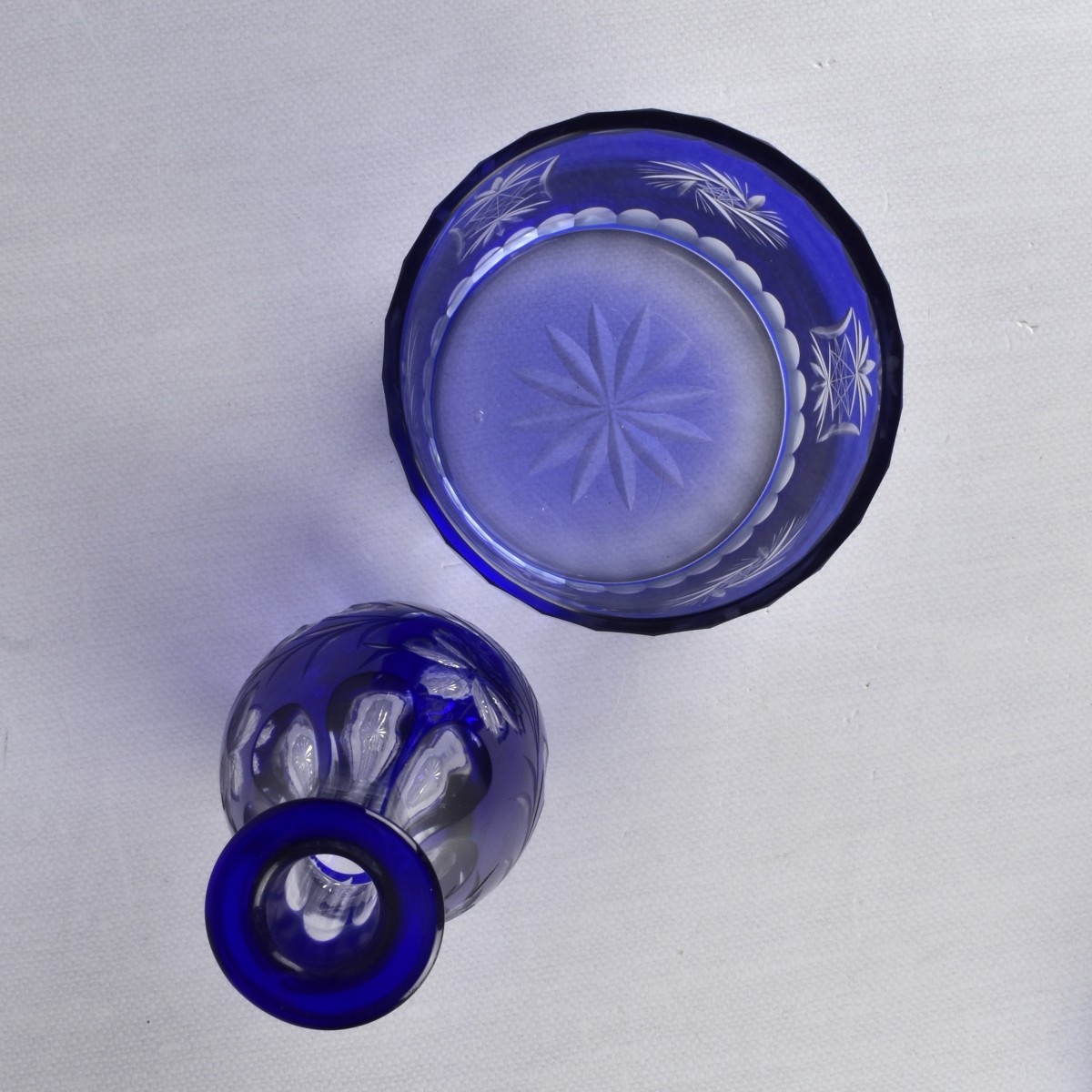 Cobalt / Clear Glasswares