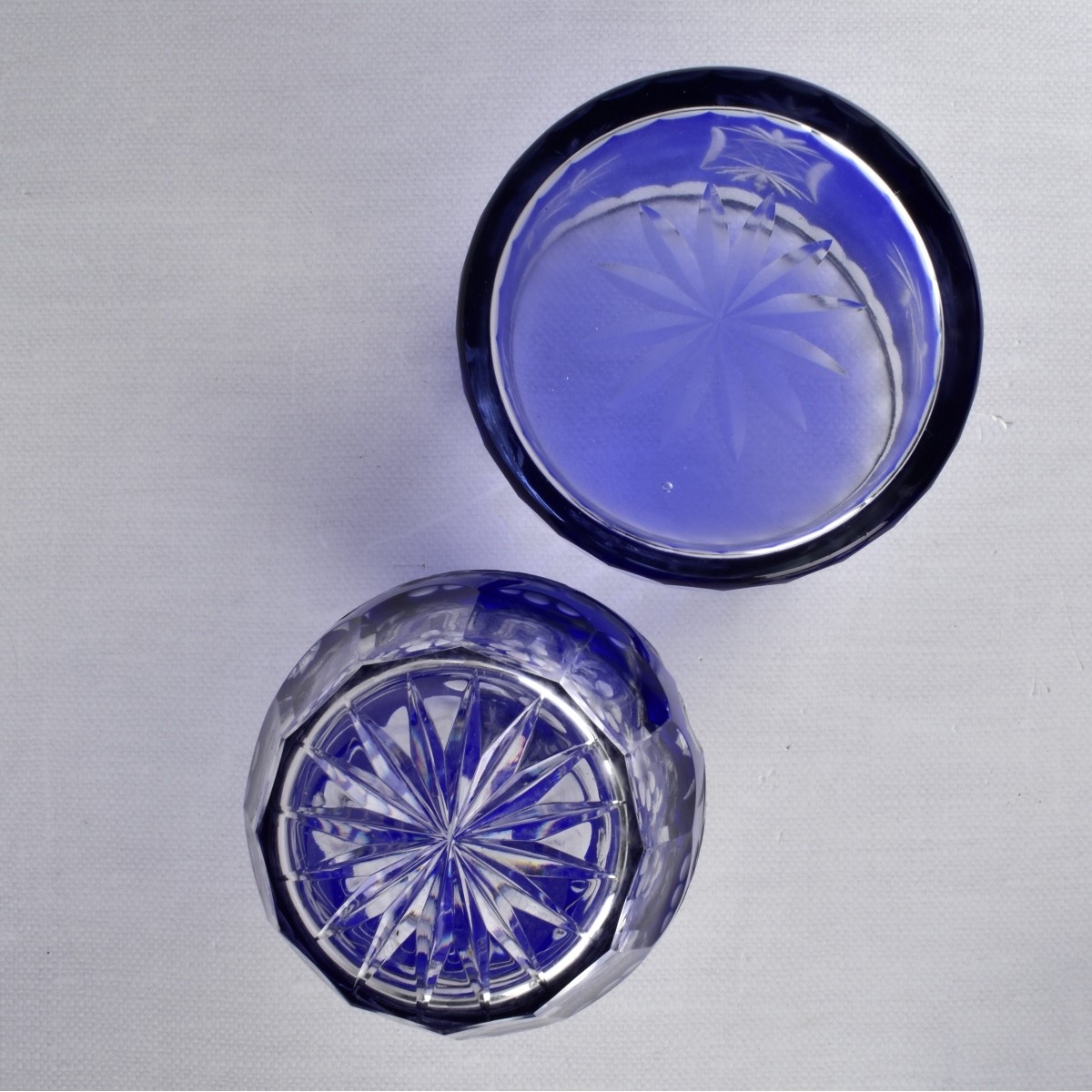 Cobalt / Clear Glasswares