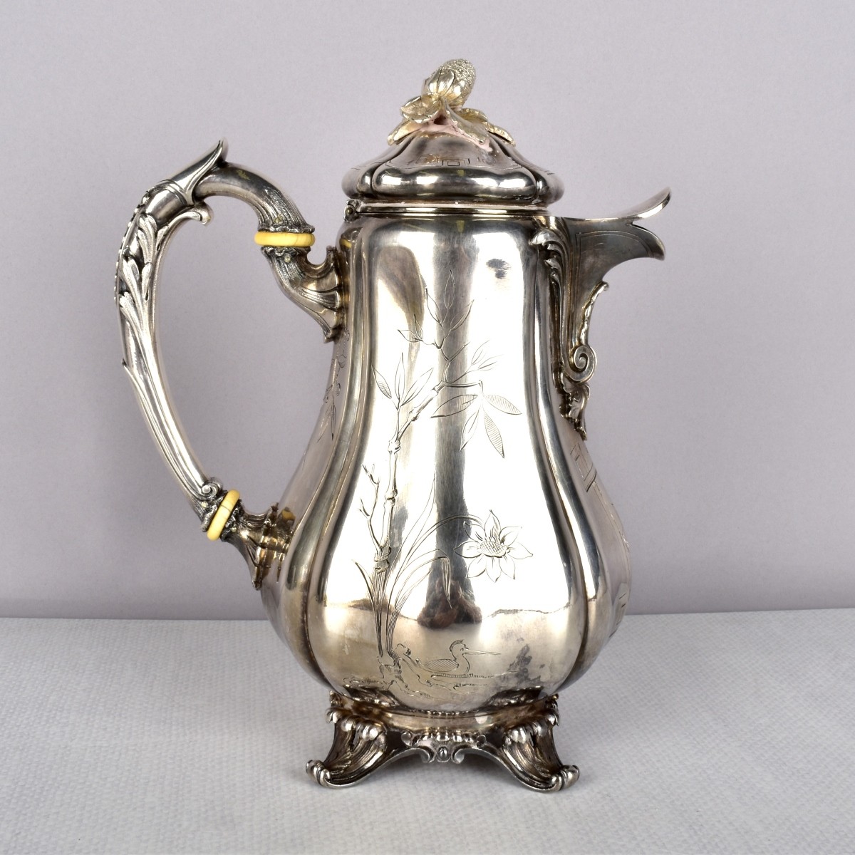 Antique Christofle Footed Tea Pot