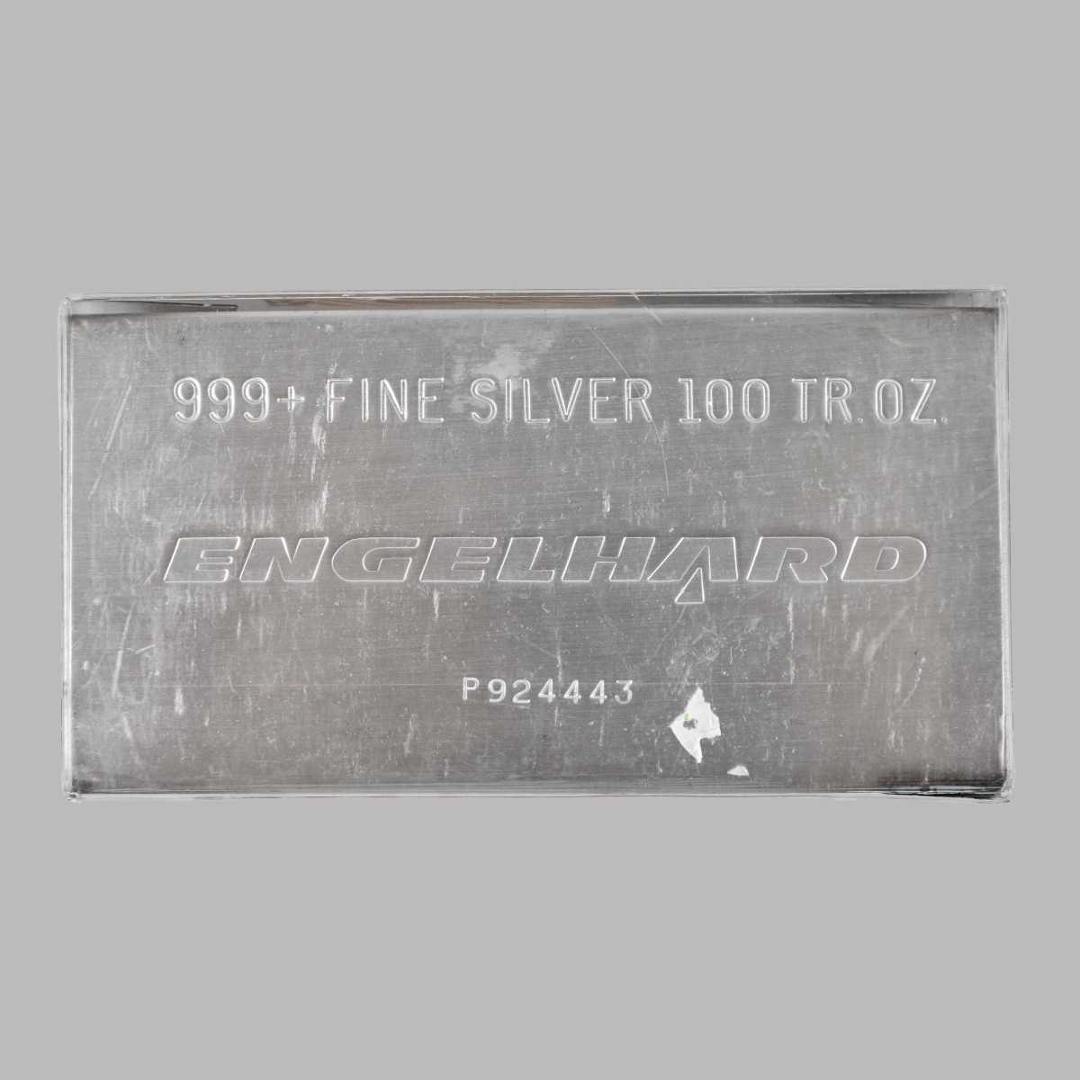 Engelhard 100 OZT Fine Silver Bar