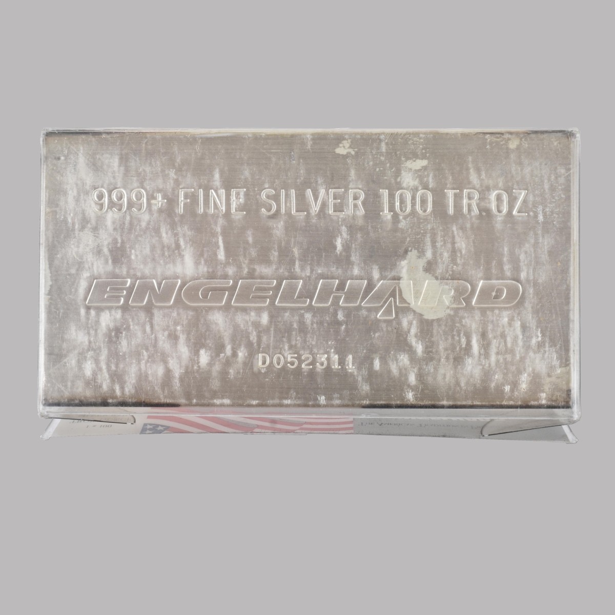 Engelhard 100 OZT Fine Silver Bar