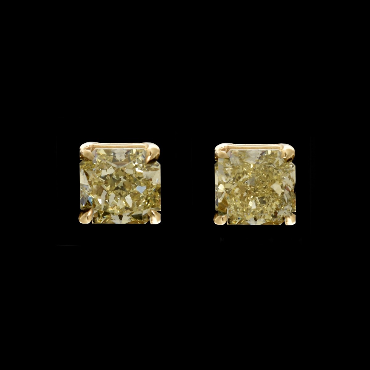 GIA Diamond and 14K Ear Studs