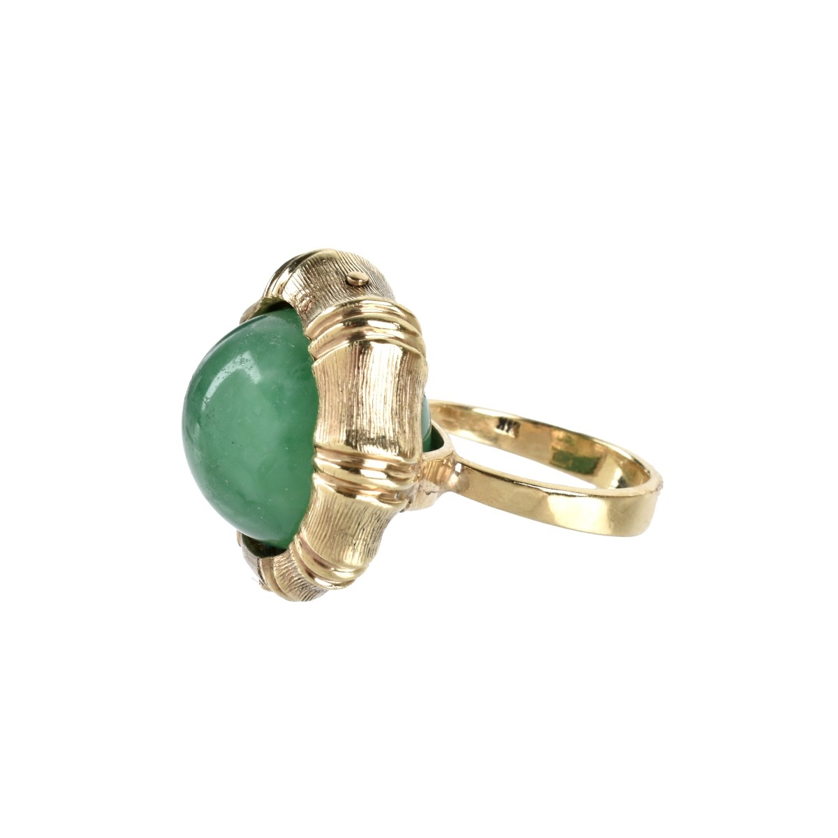 Chrysoprase and 14K Ring