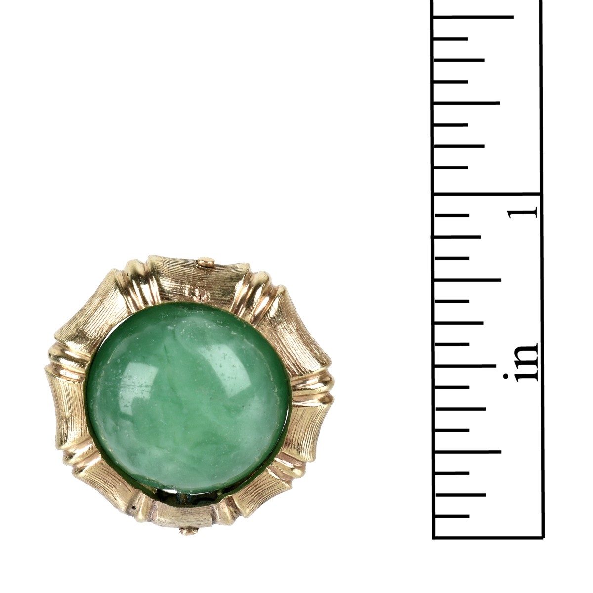 Chrysoprase and 14K Ring