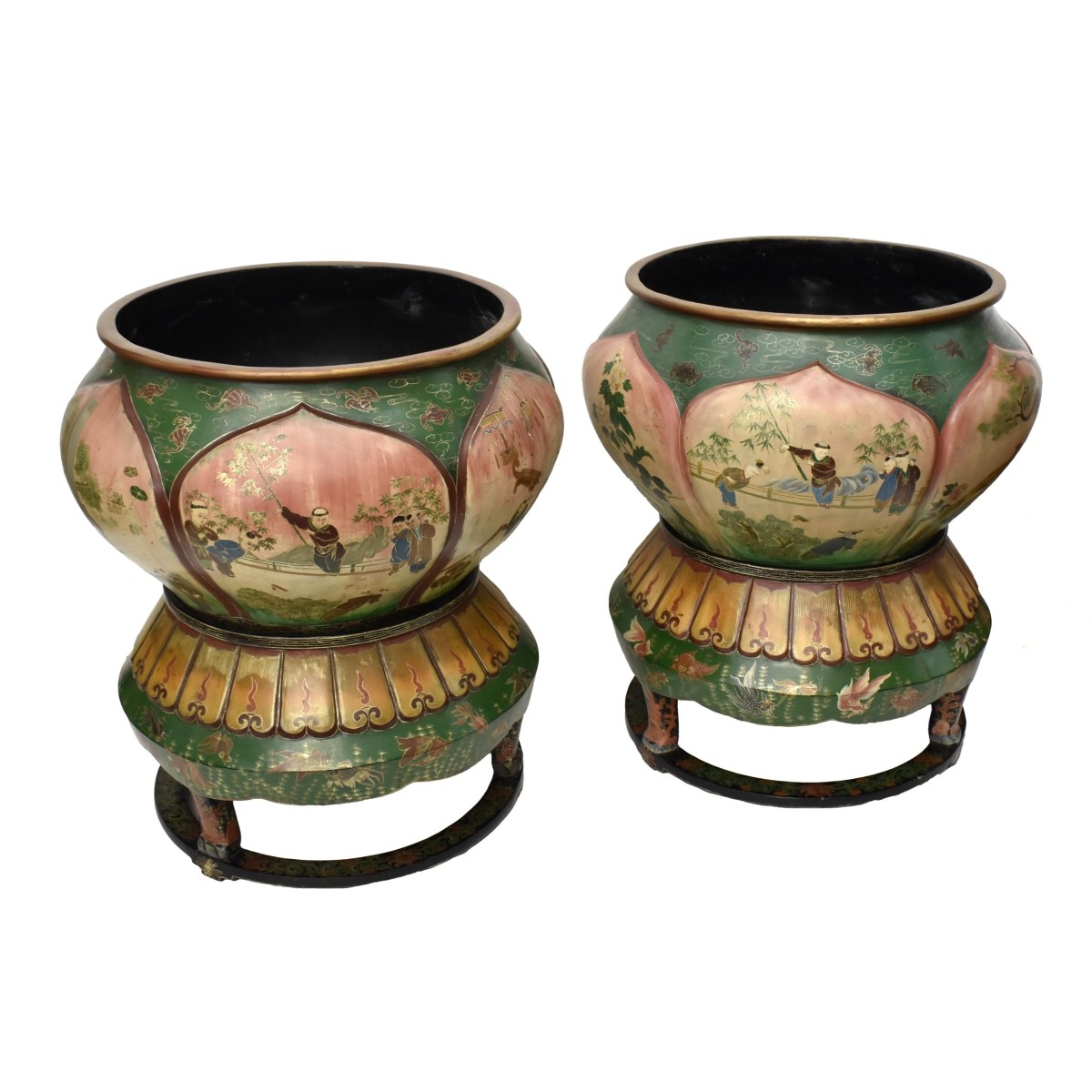 Garden Pots with Pedestals