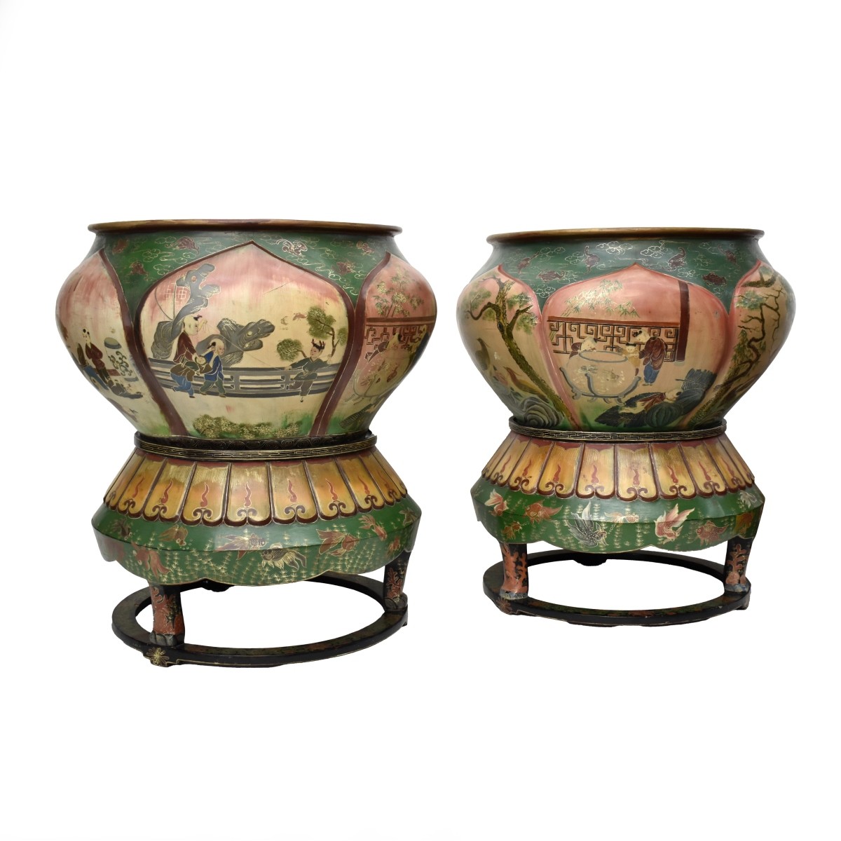 Garden Pots with Pedestals