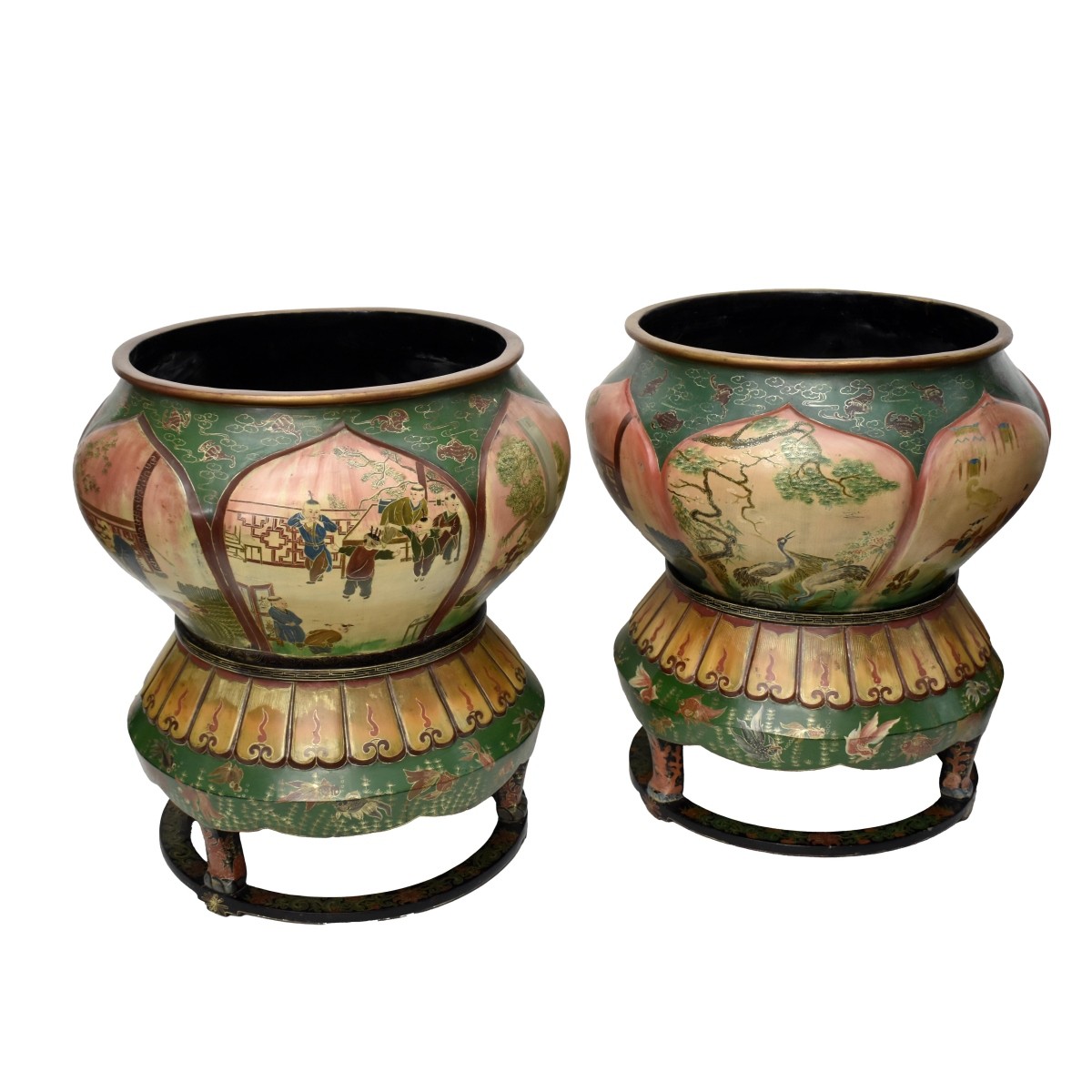 Garden Pots with Pedestals