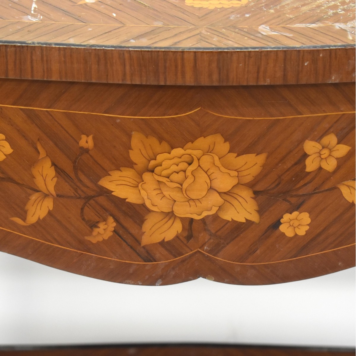 Pair of French Inlay End Tables