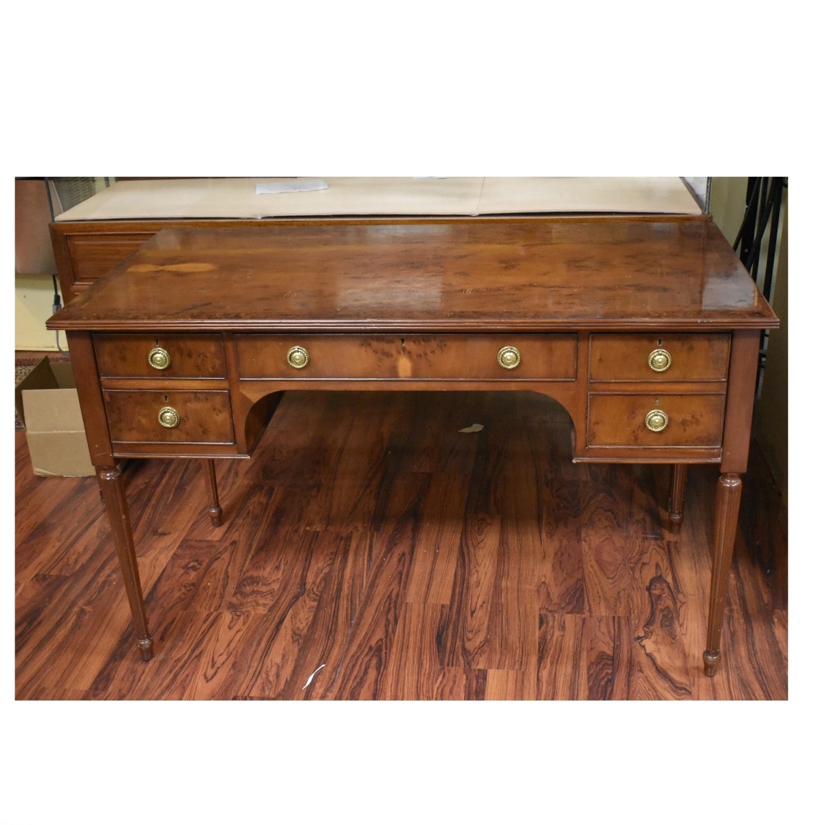 Burlwood Inlay Desk