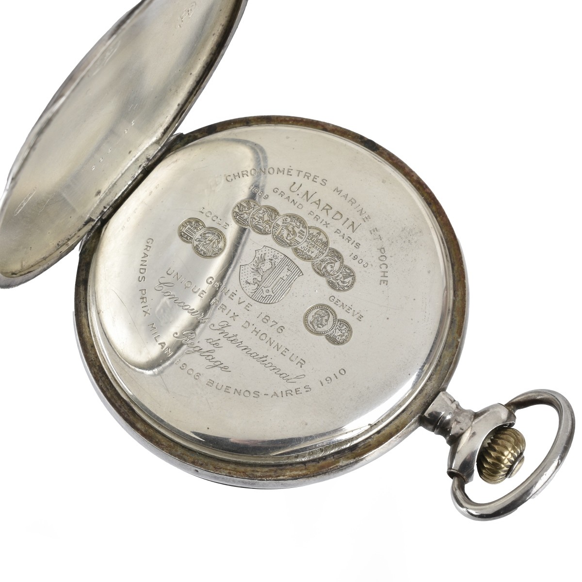 Ulysse Nardin Silver Pocket Watch