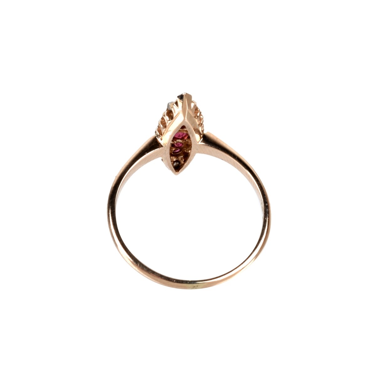 Ruby, Diamond and 14K Ring