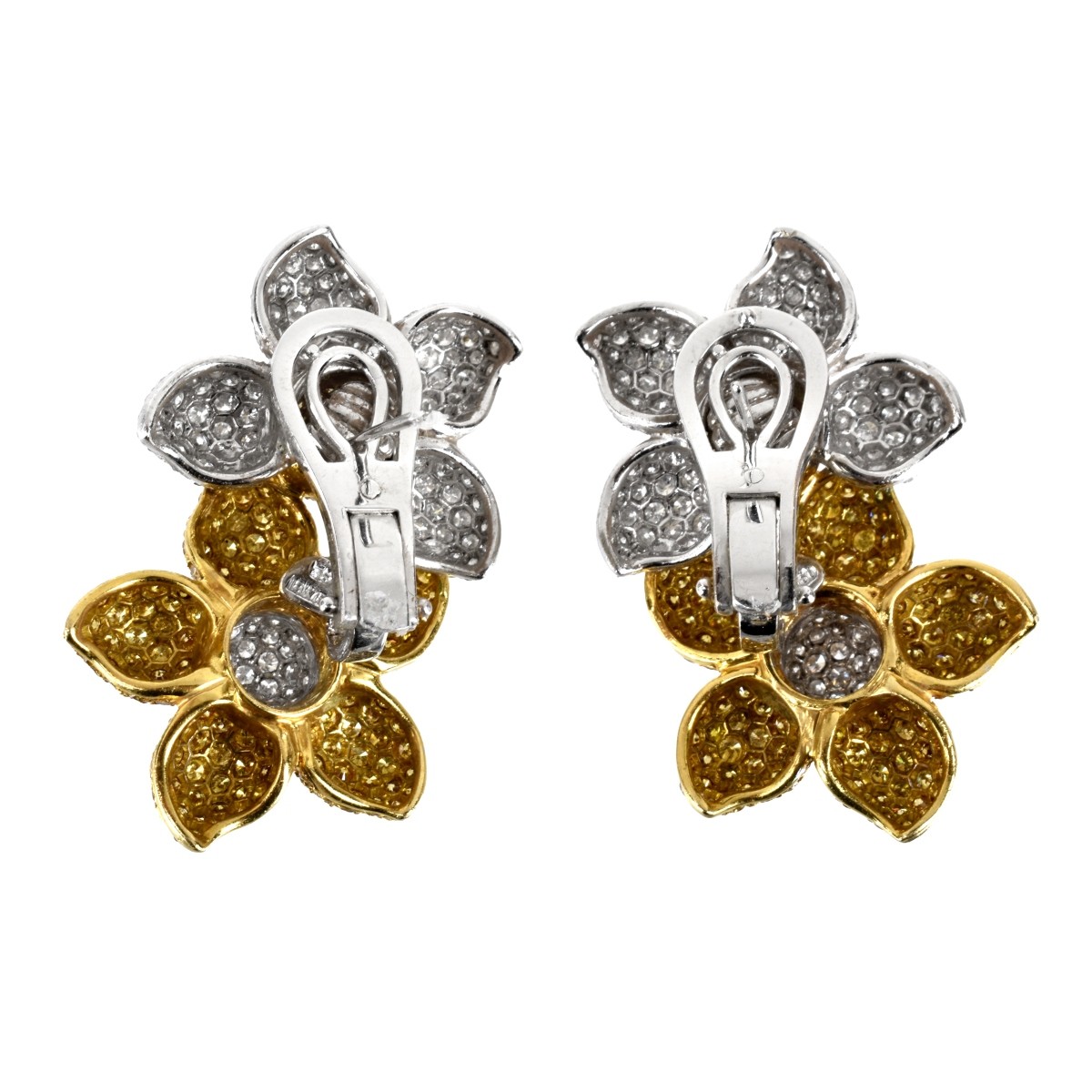 Diamond and 18K Earrings