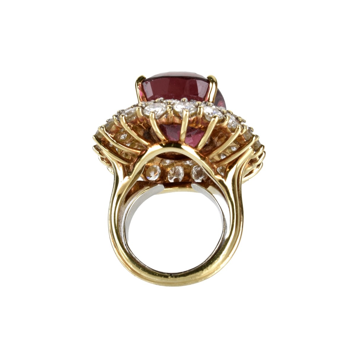 Tourmaline, Diamond and 18K Ring