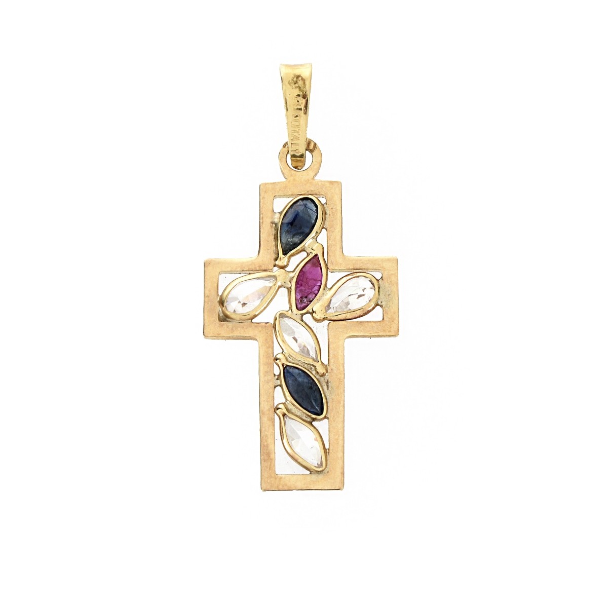 14K Cross Pendant