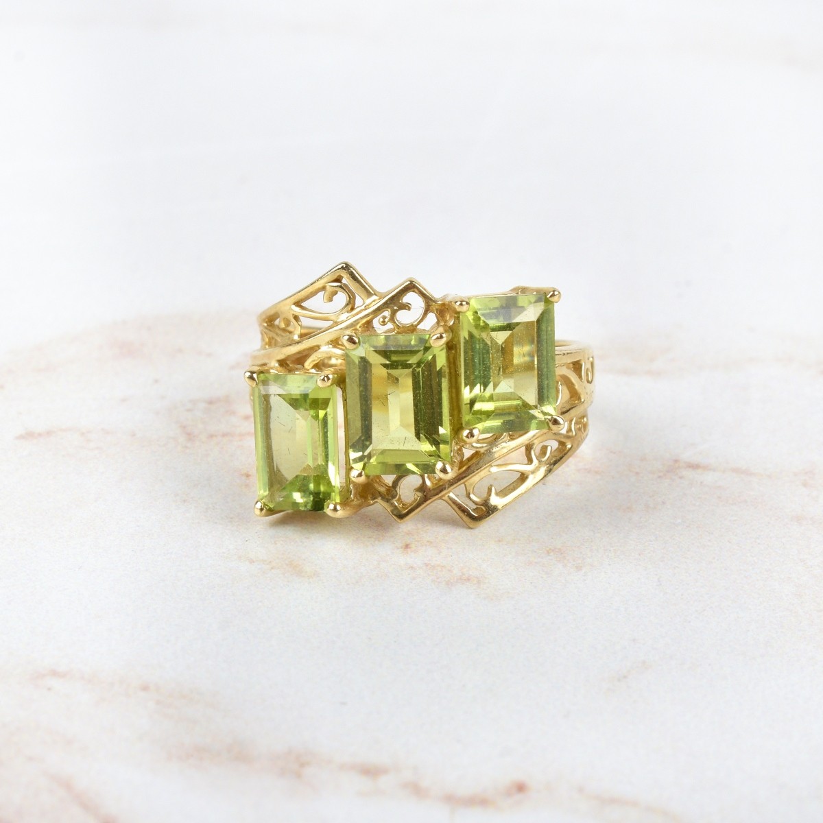 Peridot and 10K Ring