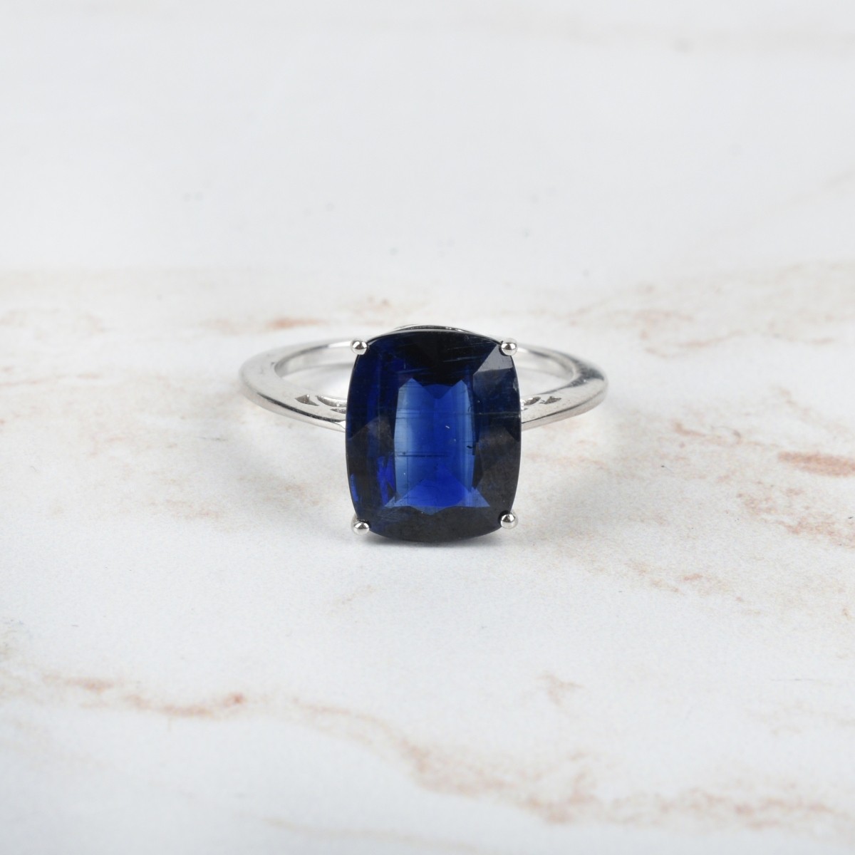 Sapphire and 10K Ring