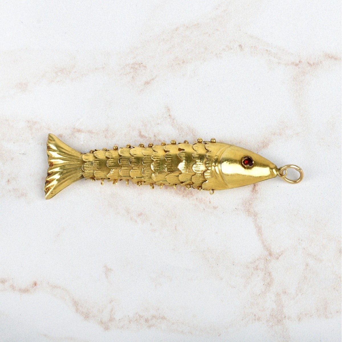 14K Fish Pendant