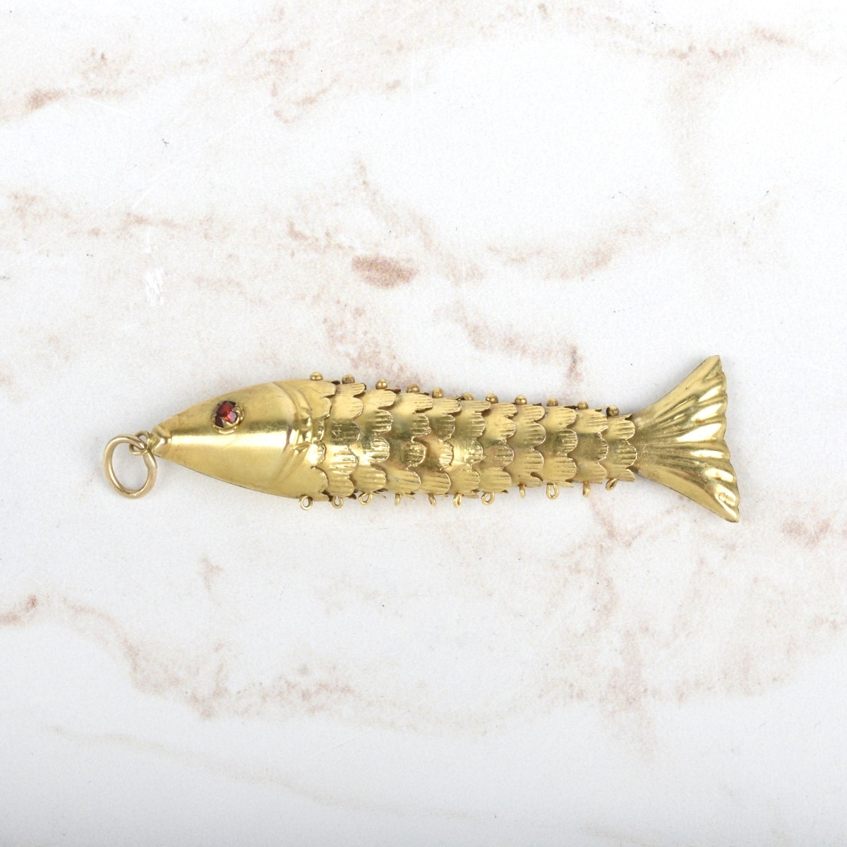 14K Fish Pendant