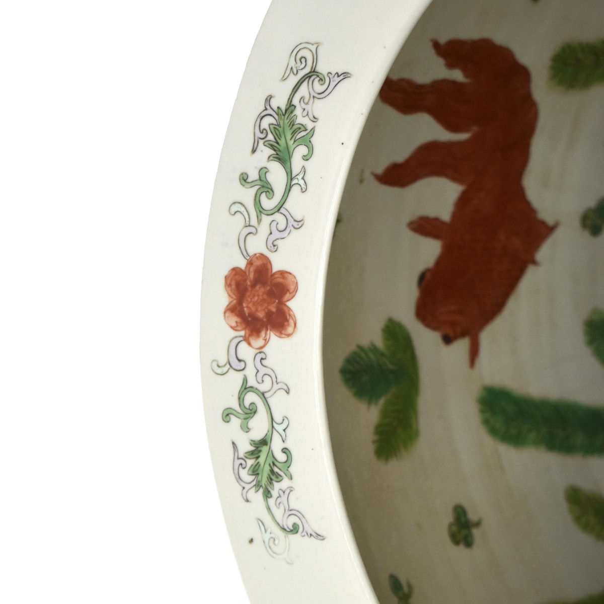 Chinese Famille Verte Porcelain Jardiniere