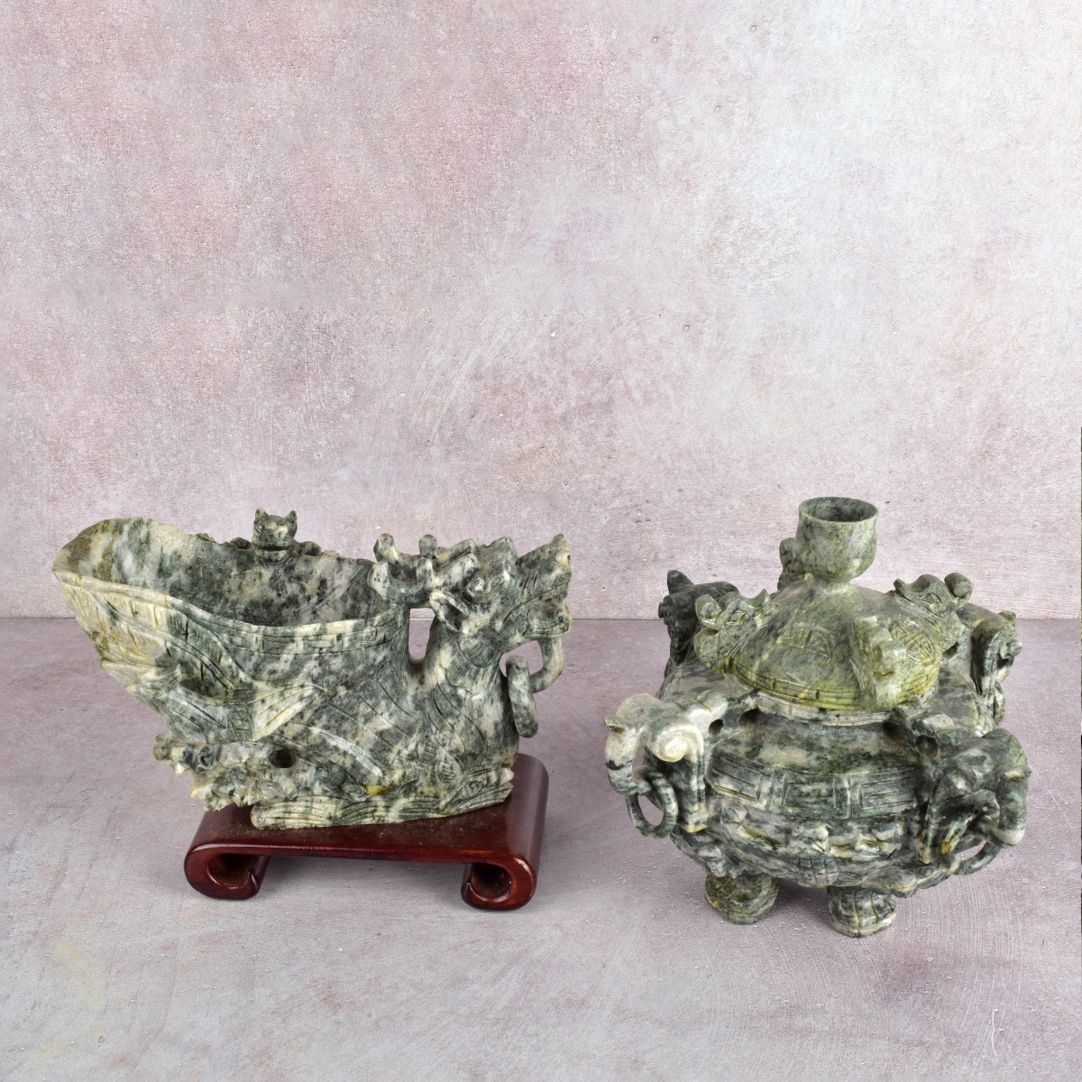 Chinese Carved Jade Vessels