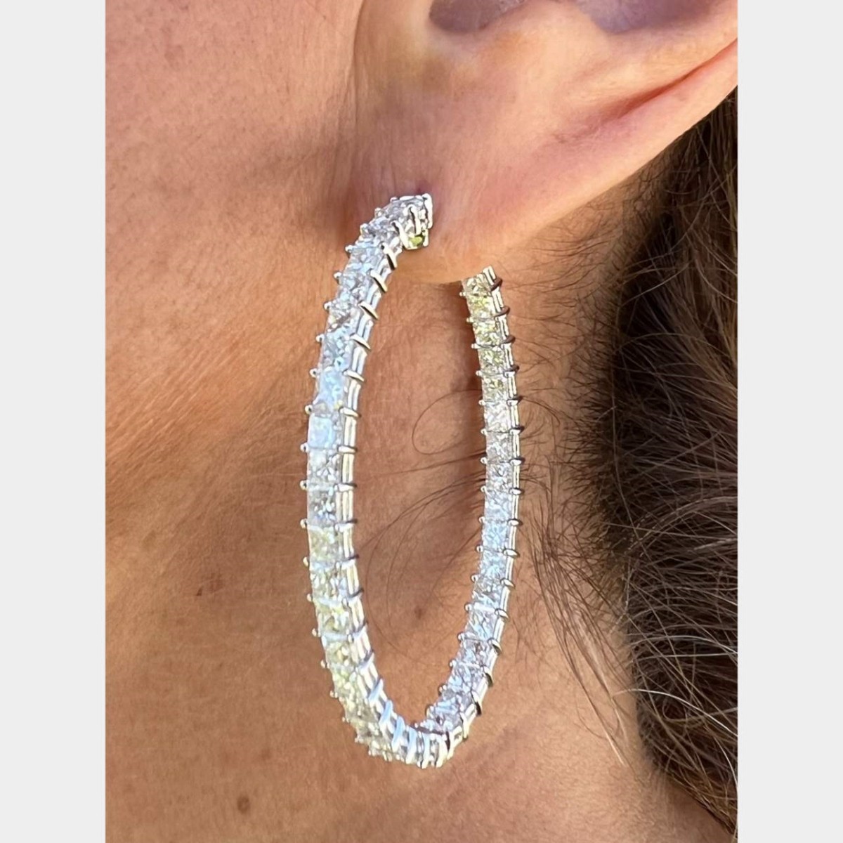 Diamond and 18K Earrings