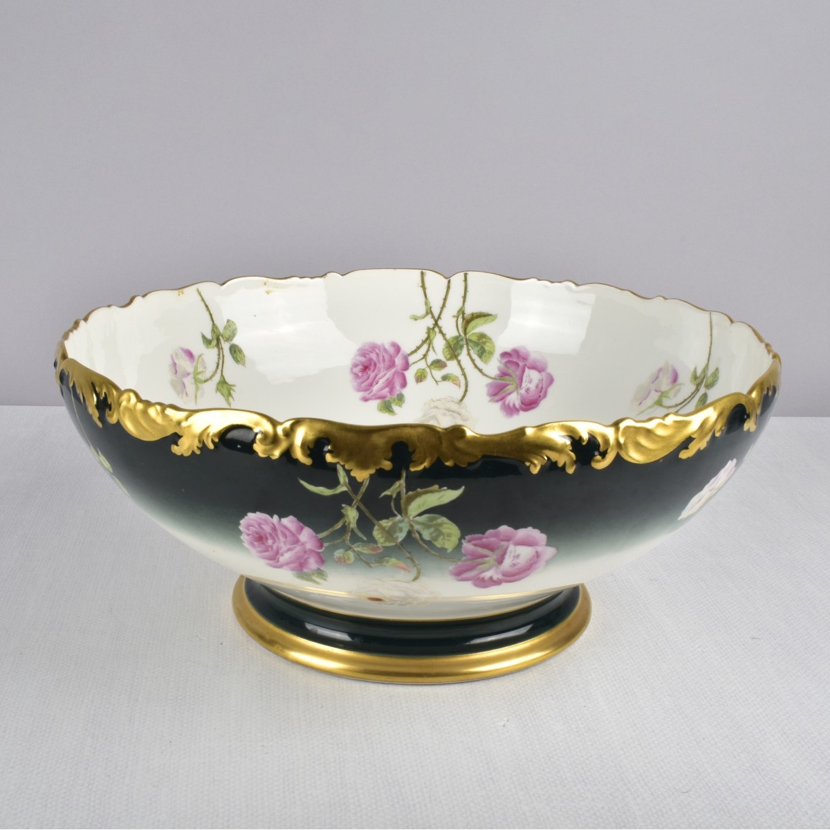 Vintage Porcelain Punch Bowl