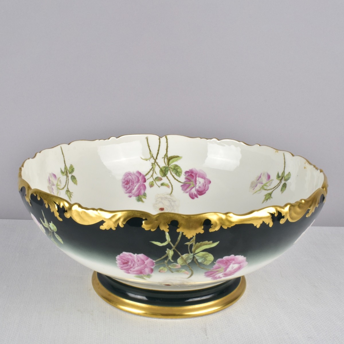 Vintage Porcelain Punch Bowl