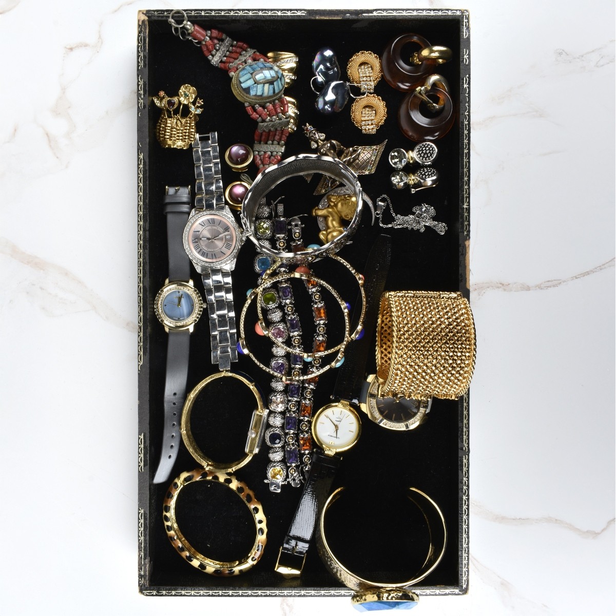 Box Lot of Fashion Jewelry