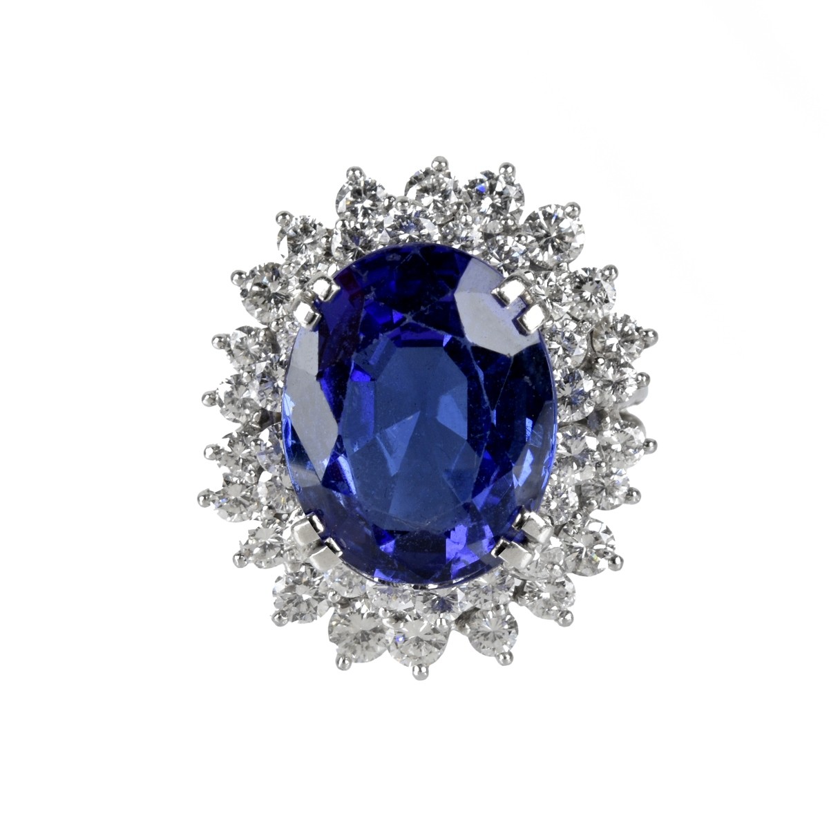 Tanzanite, Diamond and 18K Ring