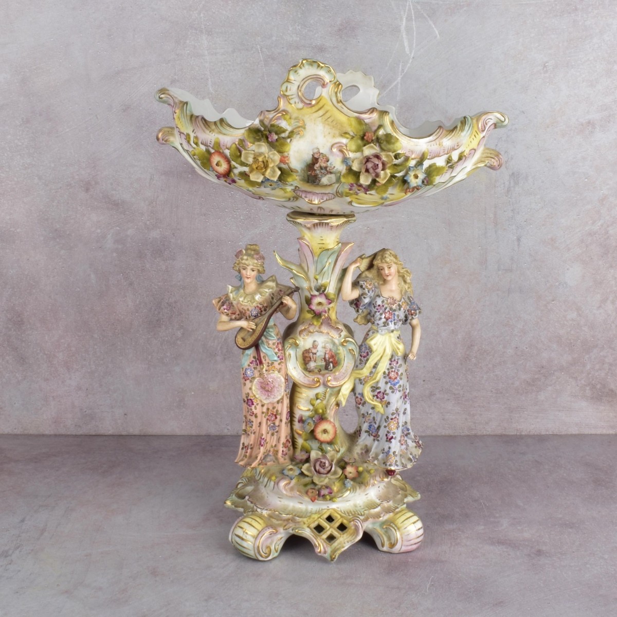 Royal Vienna Figural Compote