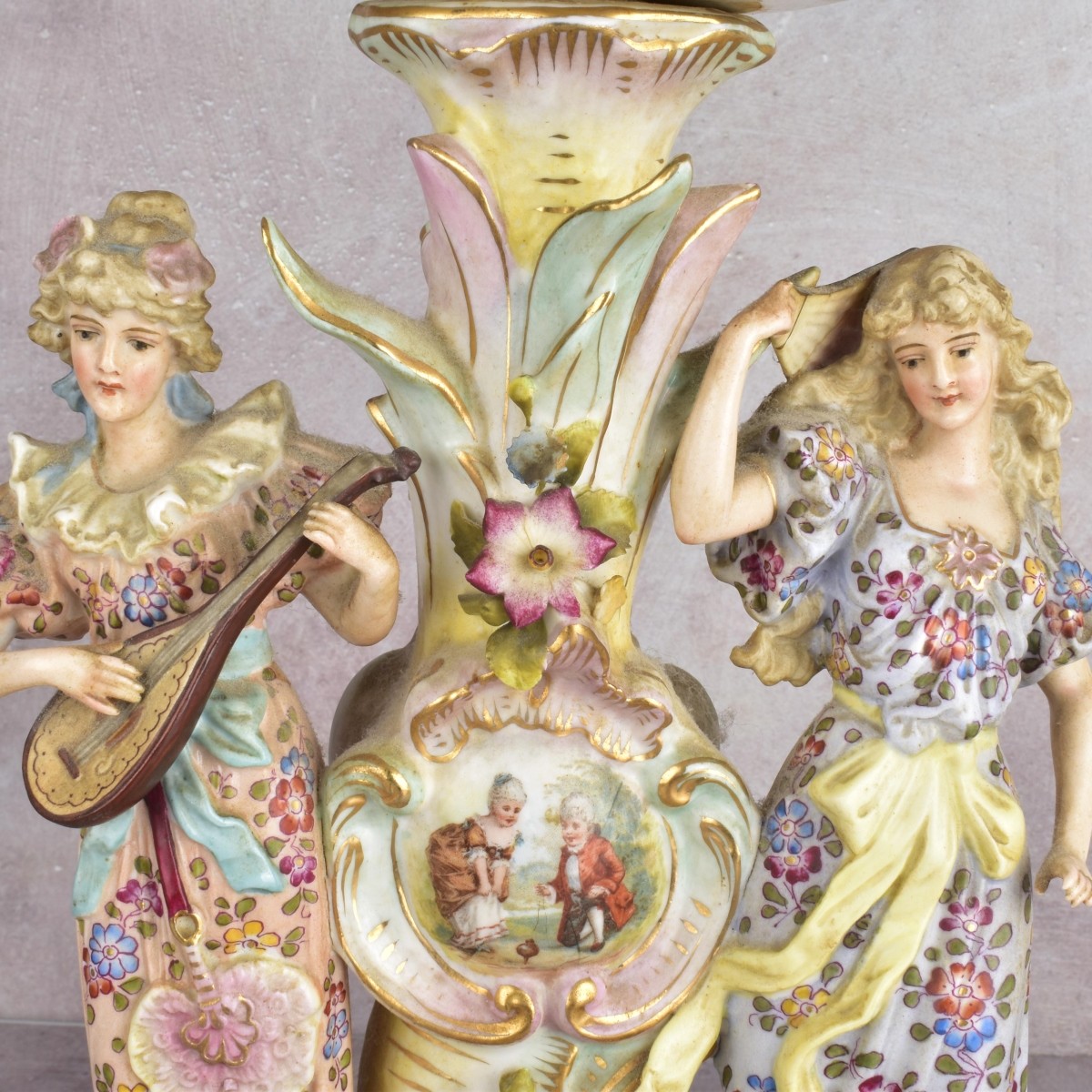 Royal Vienna Figural Compote