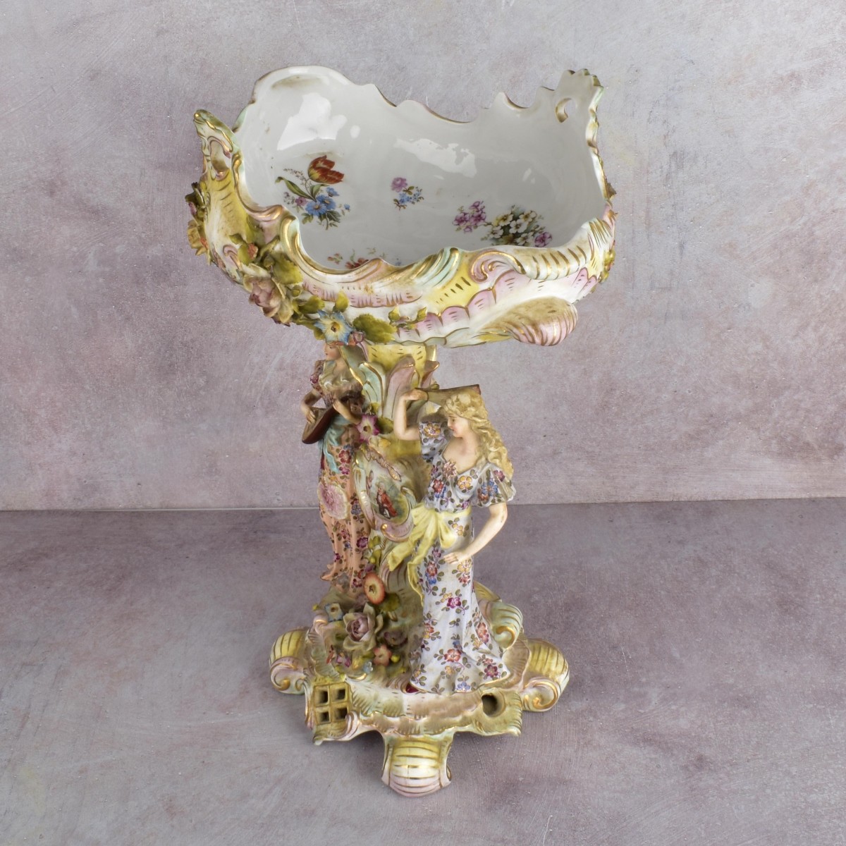 Royal Vienna Figural Compote