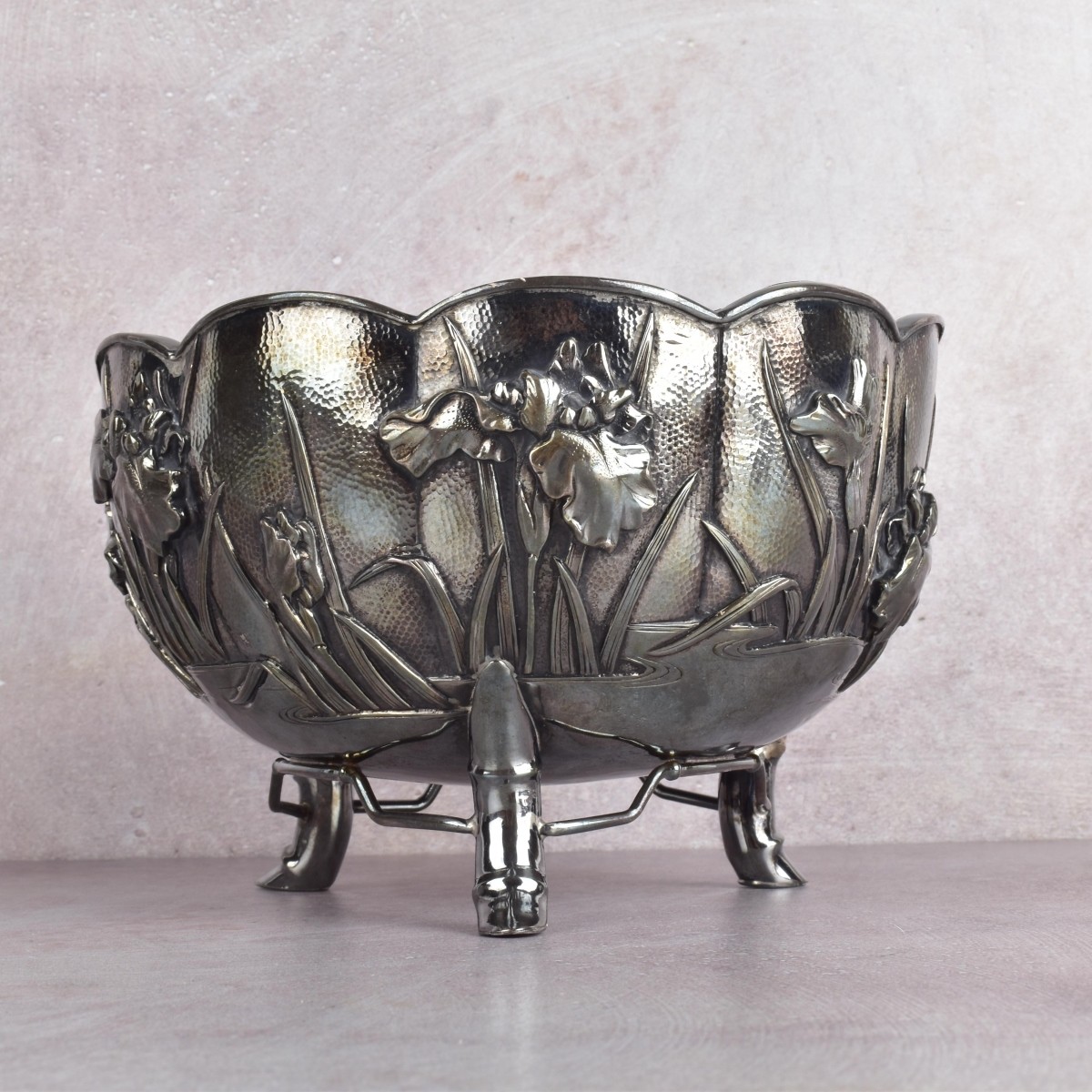 Nomura Workshop Silver Repousse Bowl