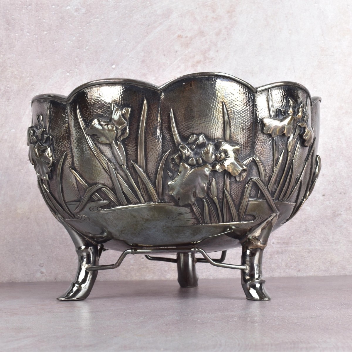 Nomura Workshop Silver Repousse Bowl