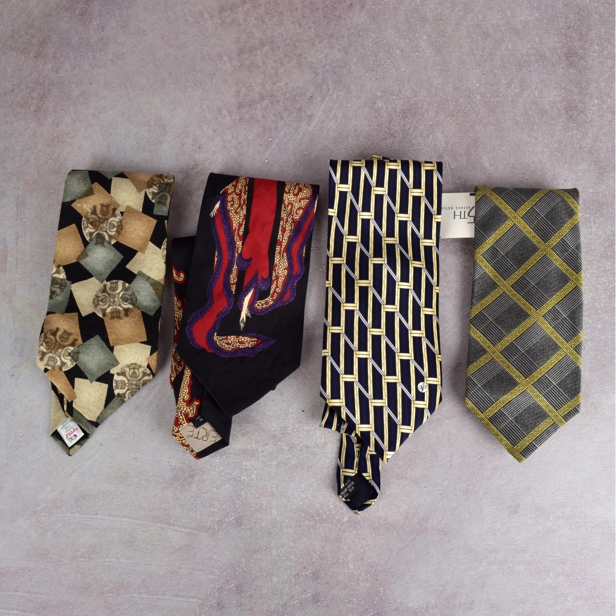 Collection of Vintage Designer Silk Ties